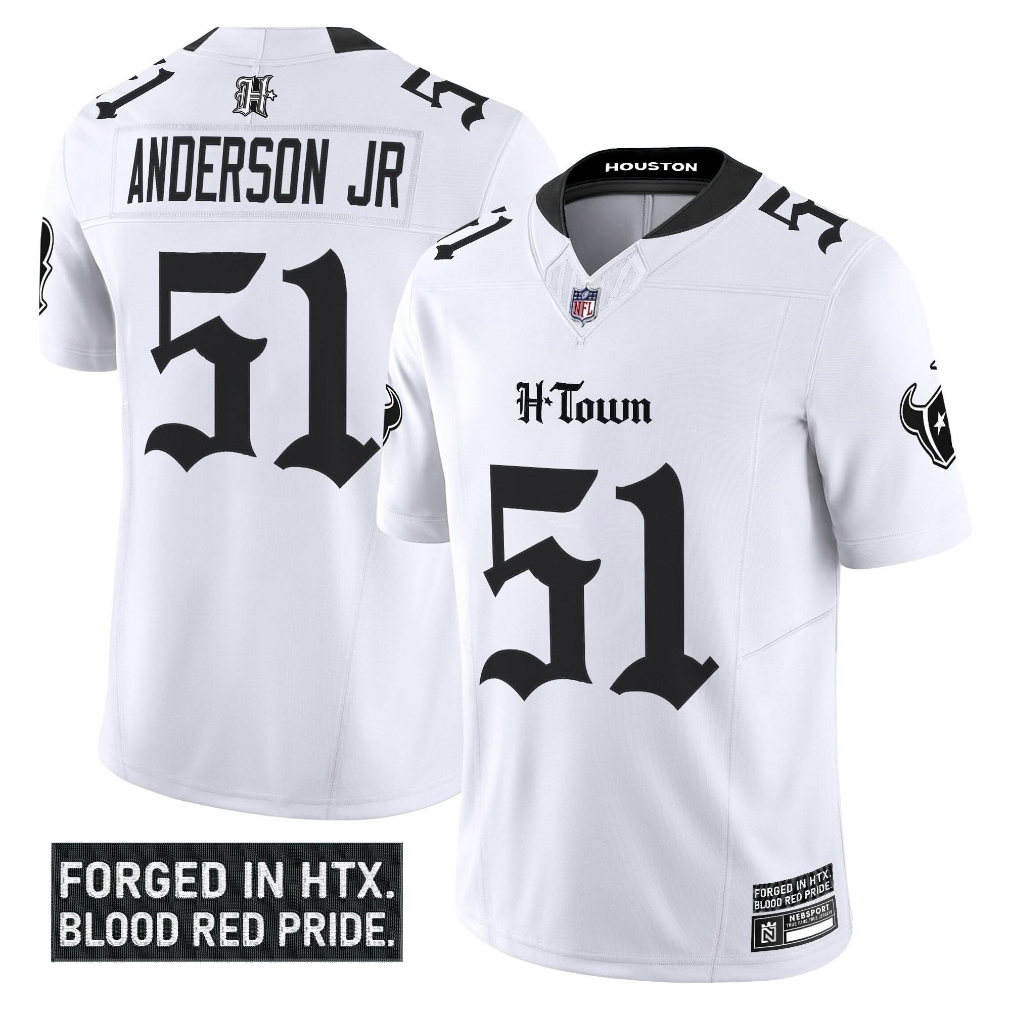 Houston Texans 'Gothic Lone Star Shadows Edition' Vapor Limited Jersey - All Stitched