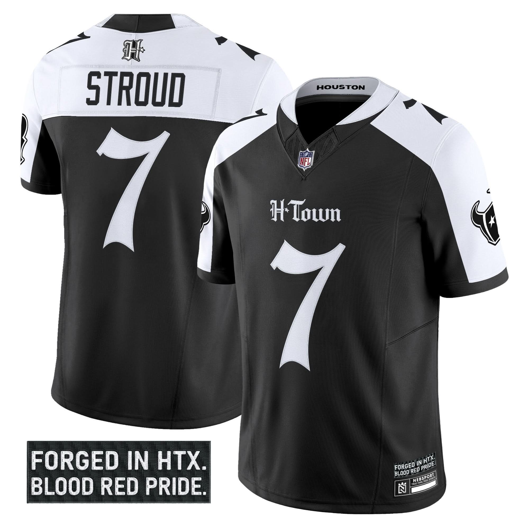 Houston Texans 'Gothic Lone Star Shadows Edition' Vapor Limited Jersey - All Stitched